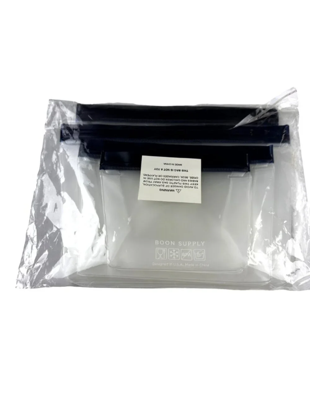 5 Boon Reusable Food Storage Bags Zip Closure Eco Friendly BPA-Free NIP